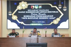Jelang Mudik Lebaran, Polres Kediri Gelar Rakor Lintas Sektor Ops Ketupat Semeru 2024