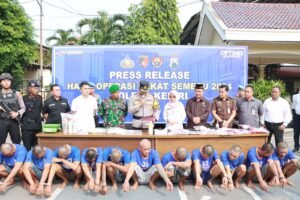 Ops Pekat Semeru 2024, Polres Kediri Berhasil Ungkap Ratusan Kasus Narkoba dan Kriminal