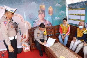 Pengecekan Pos Pam dan Pos Yan Operasi Ketupat Semeru 2024, Kapolres Nganjuk Pastikan Semua Siap