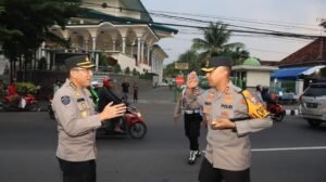 Pengecekan Ops Ketupat Semeru 2024 oleh Pamatwil Polres Kediri Kota dari Polda Jawa Timur