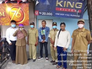 Pemerintahan desa Tumapel gelar sidak pendataan dan penertiban di kawasan jalan Pantura .