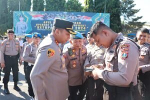 Sidak, Kapolres Kediri Pimpin Operasi Gaktibplin
