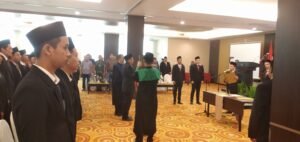 Resmi Dilantik, 78 Panwascam Se- Kabupaten Kediri di Minta Siap Kerja