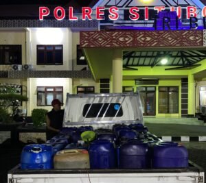 Polres Situbondo Gagalkan Penyelundupan 1190 Liter BBM Solar Subsidi