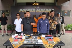 Polres Malang Berhasil Bongkar Peredaran Narkoba Jaringan Lapas, 2 Kilogram Ganja Disita