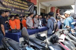 Polisi Berhasil Amankan 5 Orang Komplotan Pelaku Curanmor 21 TKP di Surabaya