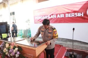 Polri Peduli, Polres Kediri Beri Bantuan Pengadaan Air Bersih Lewat Sumur Bor