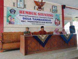 Dukung Penanganan Stunting, Sertu Agung Setiawan Hadiri Acara Rembuk Stunting