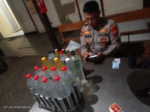 Polsek Mojoroto Gelar Razia Minuman Keras, Ini Temuan Petugas
