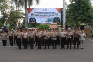 Polres Kediri Kota Gelar Upacara Kenaikan Pangkat Periode 1 Juli 2024