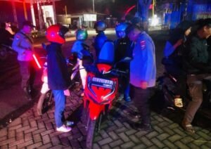 Polres Nganjuk Gelar patroli Skala Besar Fokus Pengamanan Malam Takbiran Idul Adha 2024