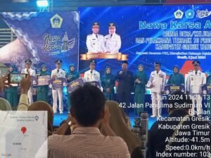 Pemda Gresik gelar peringati hari kesatuan penggerak PKK ke 52 dan Penyerahan SK kepala desa se kabupaten Gresik tahun 2024