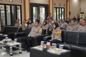 Virtual, Kapolres Kediri Nobar Upacara Hari Bhayangkara ke-78