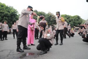 Hari Bhayangkara, 58 Personel Polres Kediri Naik Pangkat Setingkat Lebih Tinggi