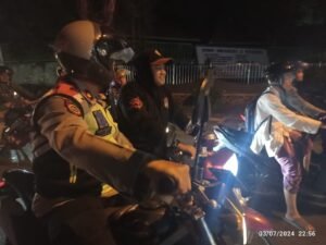 Menjelang 1 Muharram 1446 Hijriah, Polsek Mojoroto Intensifkan Patroli Cipta Kondisi