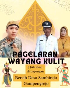 Wayang Kulit  Semalam Suntuk Bakal Di Gelar Pada Acara Bersih Desa Sambirejo