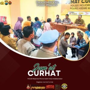 Jumat Curhat, Kapolsek Mojoroto Respon Cepat Beragam Keluhan dan Aspirasi Warga