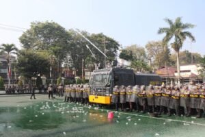 Polres Malang Gelar Simulasi Sispamkota Pengamanan Pilkada 2024