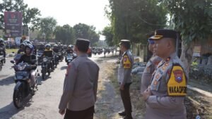 Pengamanan Suran Agung Polres Nganjuk Gelar Penyekatan Jalur Perbatasan