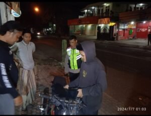 Jelang Suran Agung, Kapolsek Mojoroto Pimpin Razia Gabungan Polsek Rayon II Polres Kediri Kota