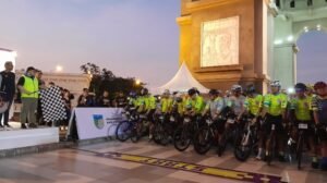 Kapolres Kediri Kota Ikuti Event Olahraga Roadbike Dholo KOM 2024