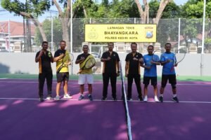Kapolres Kediri Kota Resmikan Lapangan Tenis Bhayangkara