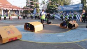 Meriahkan Hari Ulang Tahun ke – 79 Republik Indonesia, Polres Kediri Kota Gelar Lomba Tradisional