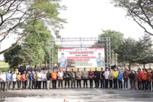 Polres Kediri Gelar Simulasi Sispamkota Dalam Rangka Pemilukada Serentak 2024