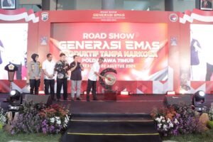 Road Show Generasi Emas Tanpa Narkoba Polda Jatim Sukses Digelar di Kediri