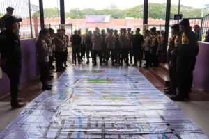 Polres Kediri Kota Amankan Pertandingan Persik Kediri VS Maluku Utara United