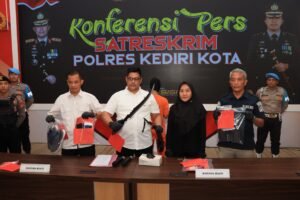 Gercep, Polres Kediri Kota Berhasil Ungkap Kasus Curas di Minimarket