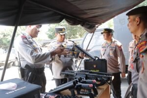 Siap Kawal Pilkada Serentak 2024, Polres Kediri Gelar Apel Ranmor Dinas