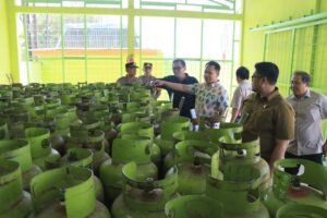 Satgas Pangan Polres Kediri Kota Bersama Disperindag Kab Kediri dan PT Pertamina Sidak LPG 3 Kg