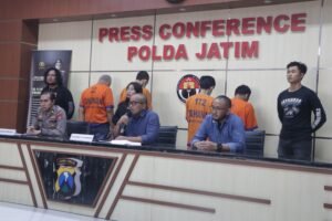 Polda Jatim Berhasil Ungkap Kasus Pencurian Baterai Tower Milik Provider, 4 Tersangka Diamankan