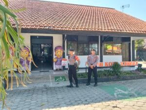 Sat Samapta Polres Kediri Kota Intensifkan Patroli di Bawaslu dan KPU
