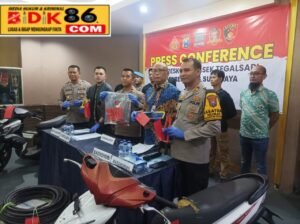 Satreskrim Polsek Tegalsari Berhasil Tangkap Komplotan Spesialis Pencurian Kabel PJU di Surabaya