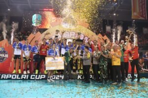 Kapolri Tutup Langsung Turnamen Bola Voli Sekaligus Resmikan Pembangunan Sumur Bor Dan Filtrasi Air Bersih Layak Minum Di Kalimantan Barat