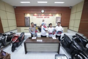 Polda Jatim Berhasil Amankan Bandit Jalanan Diantaranya  Spesialis Curanmor dan Residivis Jambret
