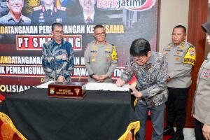 Polda Jawa Timur bersama PT. Smelting dan Bank Jatim Perpanjang Kerjasama Tingkatkan Sektor Bisnis dan Perekonomian Masyarakat