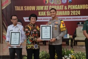 Polres Jember Raih Penghargaan dari Lembaga Perlindungan Anak Indonesia