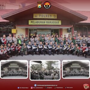 H-1 Pelantikan Presiden Dan Wakil Presiden Terpilih, Polres Pelabuhan Makassar Bersama TNI laksanakan Patroli Skala Besar Untuk Menjamin Keamanan.