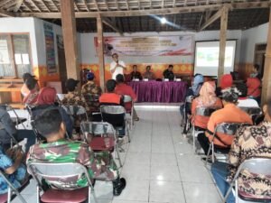 Tingkatkan Kapasitas Lembaga Desa, TMMD 122 Kodim 0809/Kediri bersama DPMPD Kab. Kediri Gelar Sosialisasi