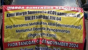 Pabrik PT.Adiprima Jawa post warga Sumengko Tolak Adanya Limba B3