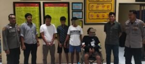 Ancam Pakai Sajam dan Bobol Minimarket, Empat Pelaku Diringkus Polres Kediri Kota