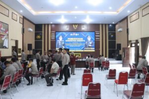 Jelang Pengamanan TPS di Pilkada 2024 Polres Blitar Kota Lakukan Rikkes Personel