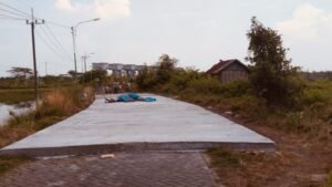 Diduga Tidak Transparan Pembangunan Jalan Rabat Beton Desa Sidomukti Bunga Yang Bersumber Dana Desa TA. 2024