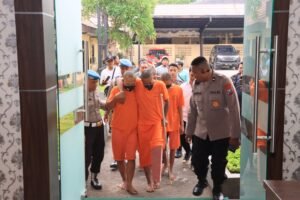 Sat Reskrim Polres Kediri Bekuk Empat Pelaku Perampokan Spesialis Minimarket