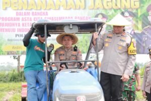 Karo SDM Polda Jatim Kombes Pol Ari Wibowo Launching Program Swasembada Pangan