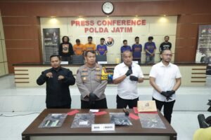 Polda Jatim Berhasil Ungkap Komplotan Spesialis Curanmor Lintas Wilayah, 6 Tersangka Diamankan