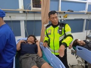 Patroli KRYD Bubarkan Balap Liar dan Tangani Laka Lantas di Kediri Kota